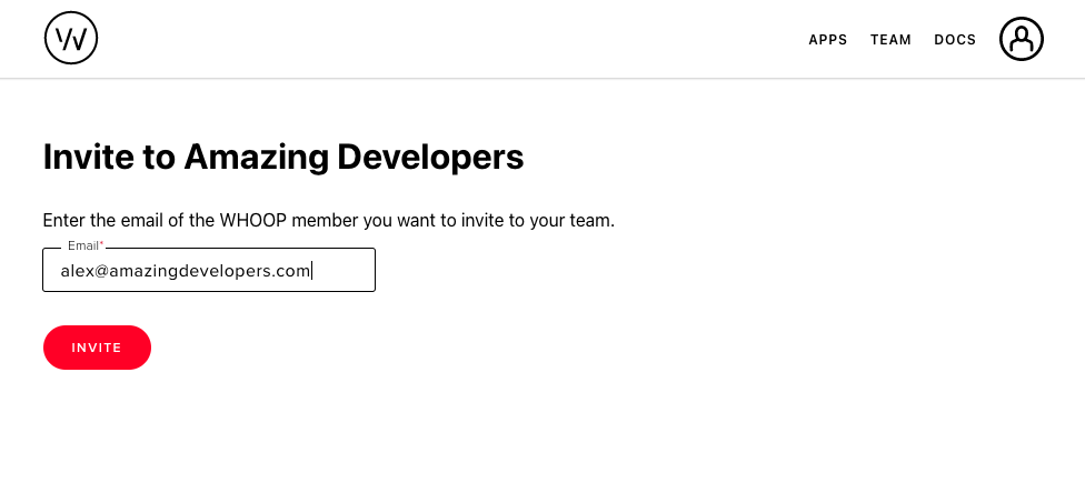 Invite by email to team Invite by email to team
